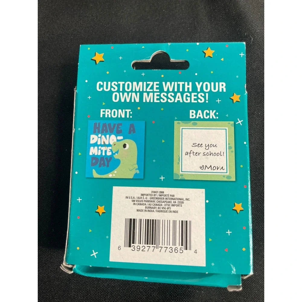 Greenbrier International 50 Count Lunch Notes Kids Motivational Pun Cards 318431